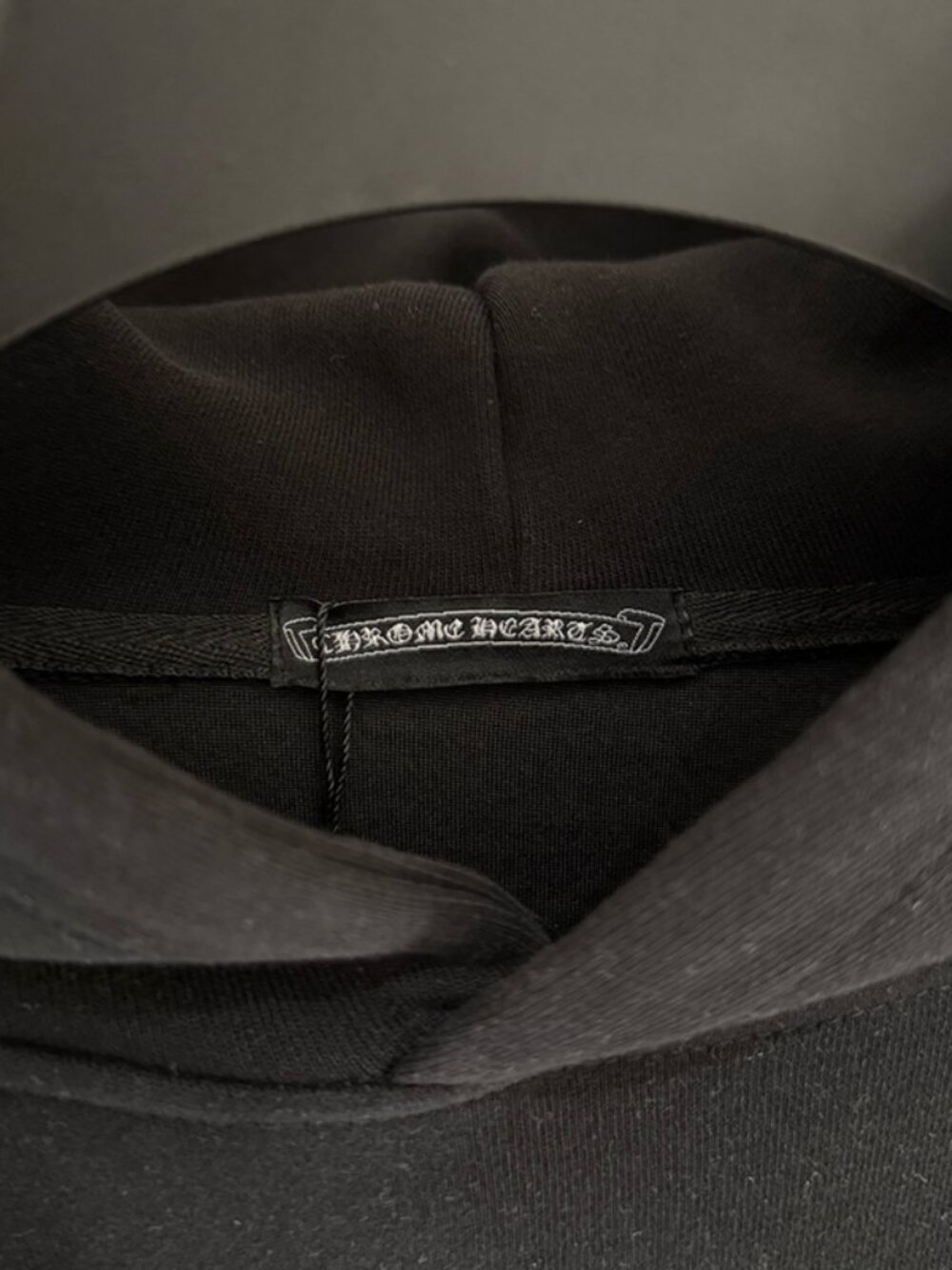 Chrome Hearts Embroidered Black Hooded Sweatshirt Size XL - Picture 5 of 9